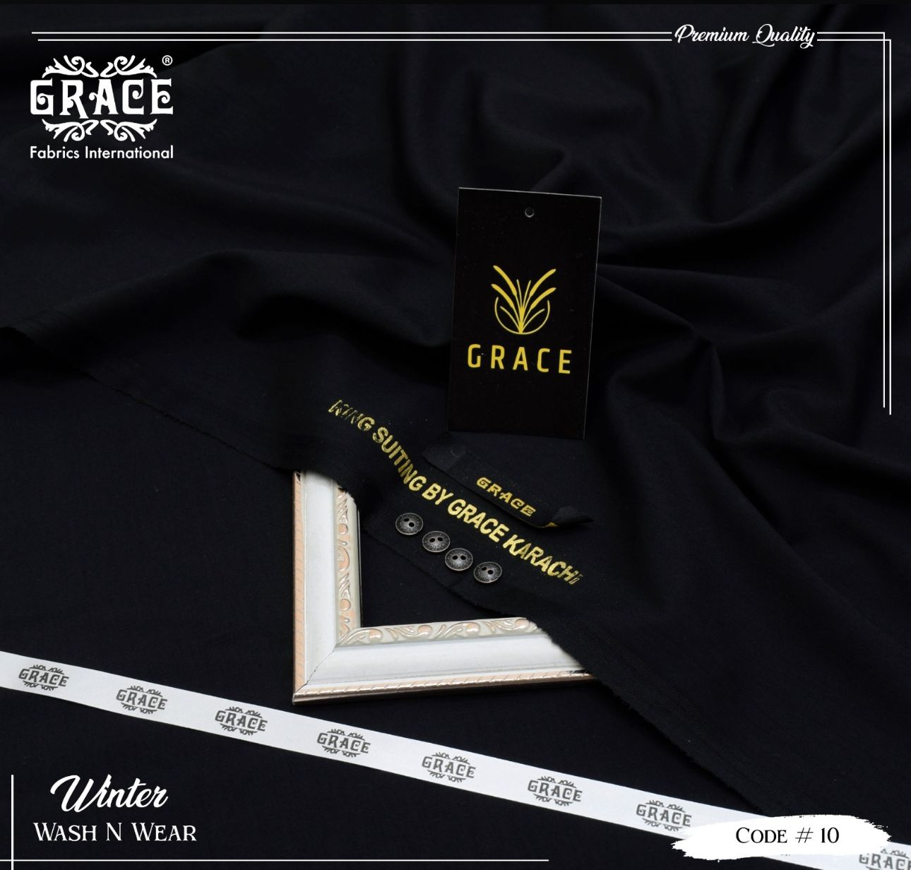 Grace Wash & Wear Unstitched Men Suit