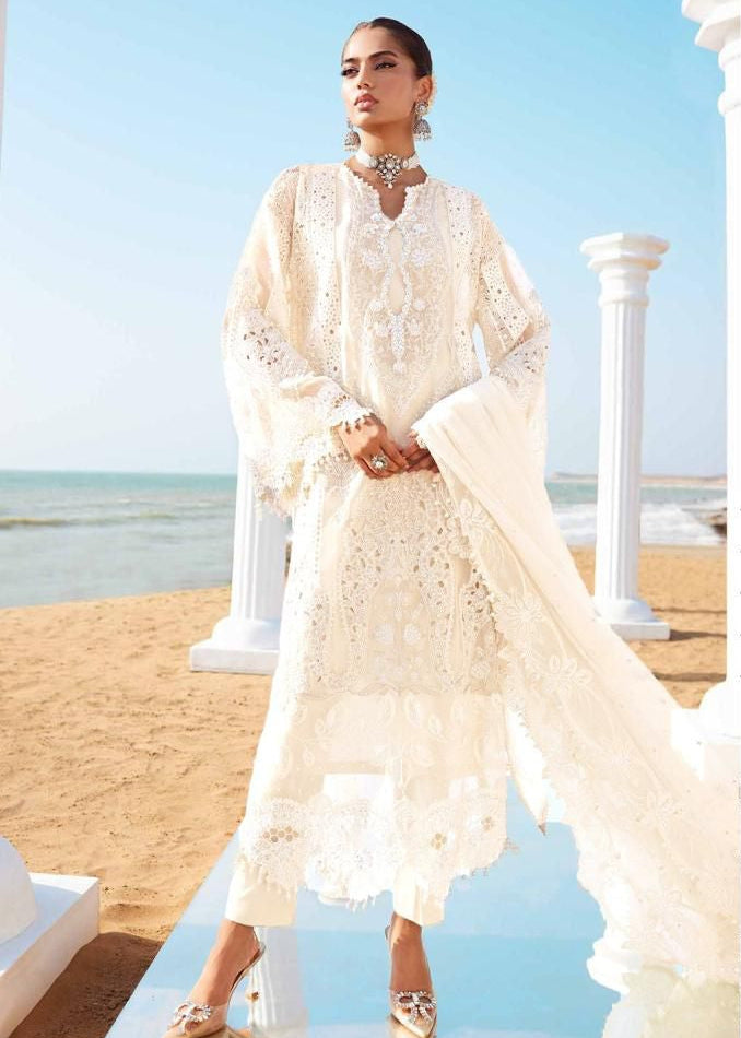 MARIA.B Luxury Heavy Chikankari Suit with Pure Bamber Dupatta