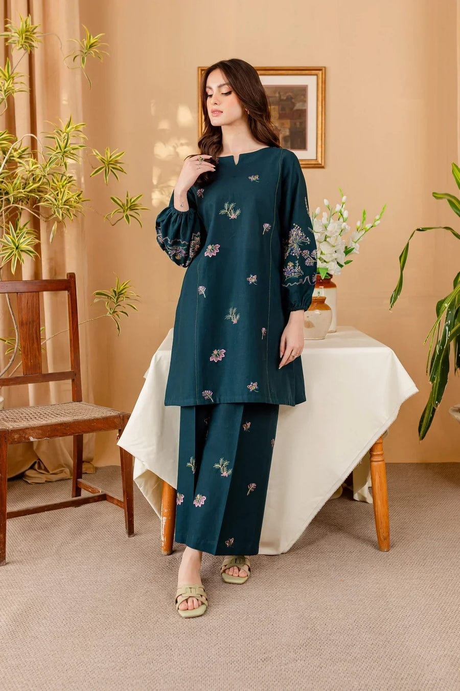 Batik Premium Embroidered Lawn 2 Piece Suit