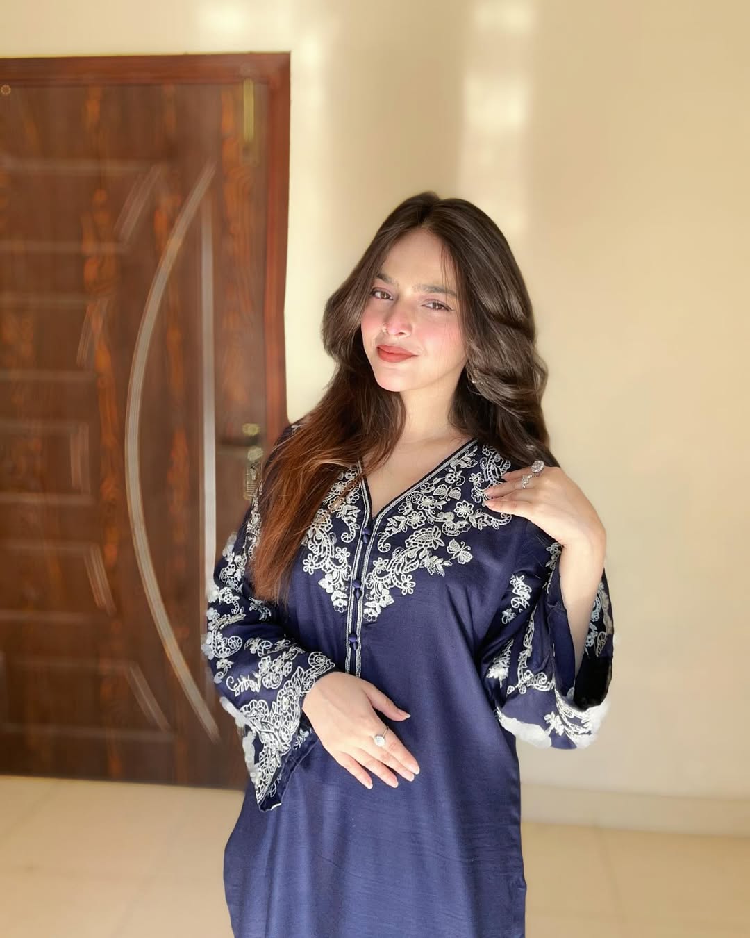 2PC Embroidered Cotton Stitched Suit
