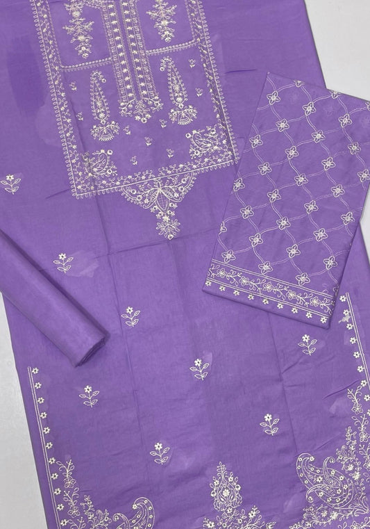Sapphire 2Pc Heavy Embroidered Suit