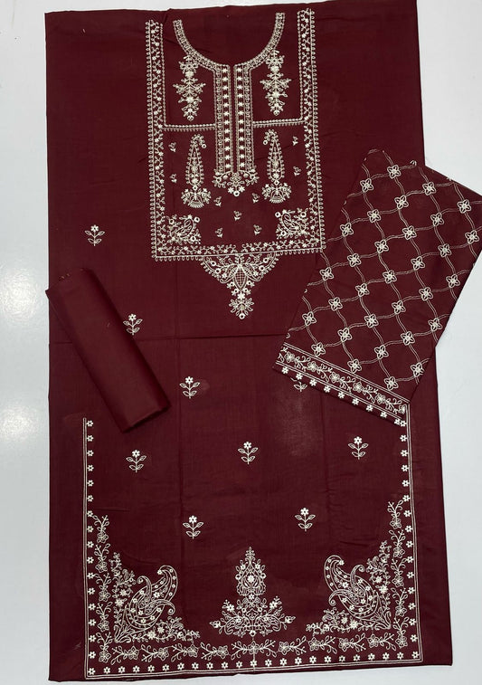 Sapphire 2Pc Heavy Embroidered Suit