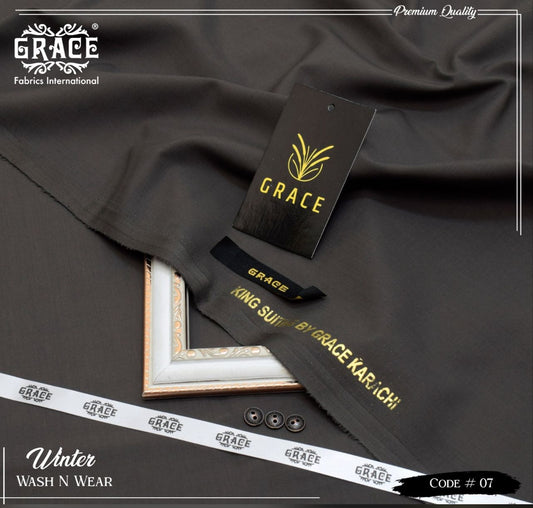 Grace Wash & Wear Unstitched Men Suit