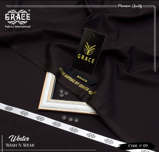 Grace Wash & Wear Unstitched Men Suit