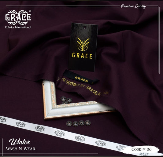 Grace Wash & Wear Unstitched Men Suit