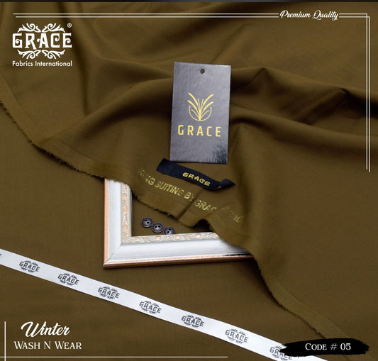 Grace Wash & Wear Unstitched Men Suit