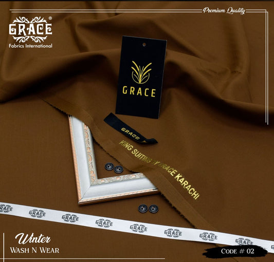 Grace Wash & Wear Unstitched Men Suit