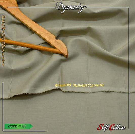 Dynasty Soft Cotton Unstitched Mens Suit