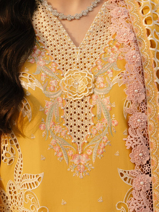 Bin Ilyas 3Pc Embroidered Suit With Embroidered Karandi Weaved Dupatta
