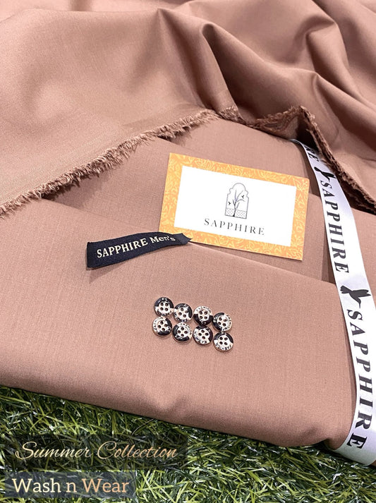 Sapphire Wash & Wear Unstitched Mens Suit