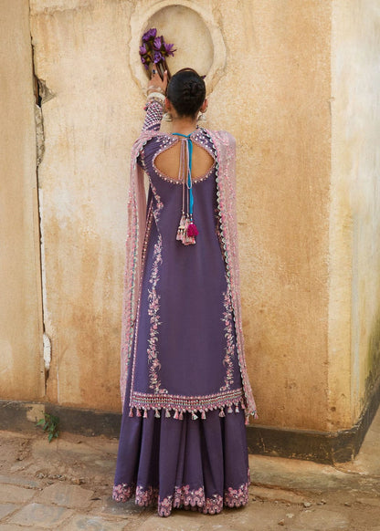 Hussain Rehar 3Pc Embroidered Lawn Suit Embroidered Monark Dupatta