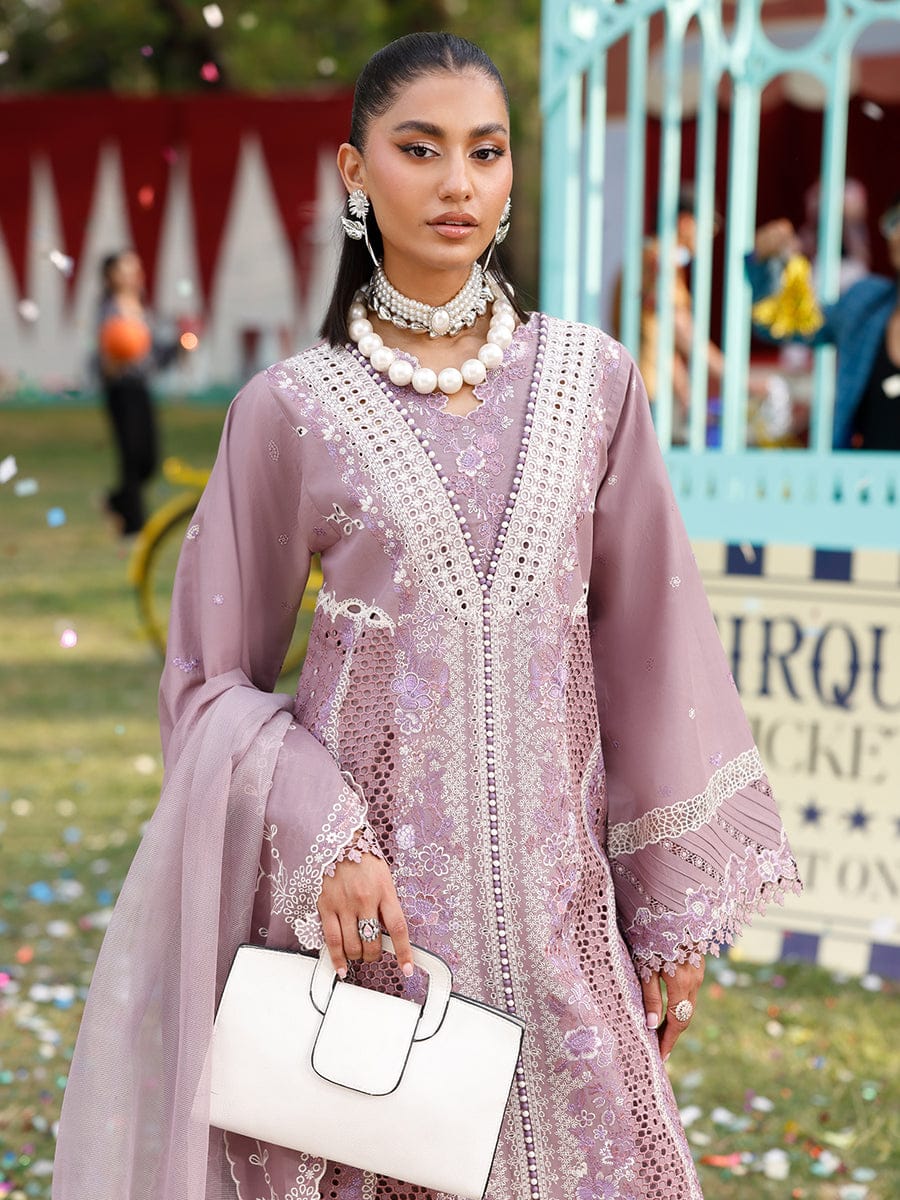 Bin Ilyas 3Pc Embroidered Lawn Suit With Embroidered Karandi Dupatta