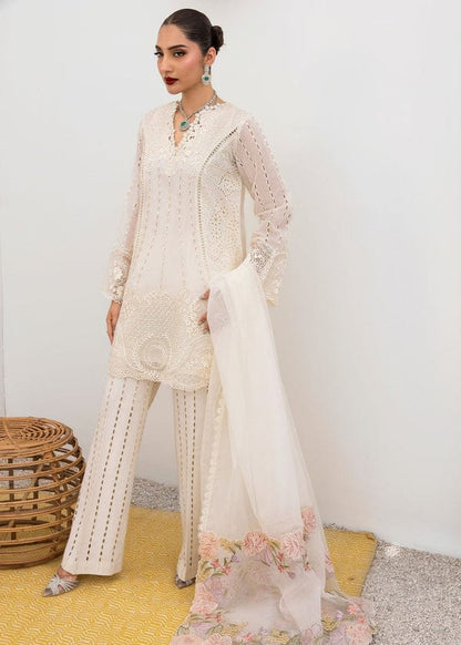 Saira Shakira Luxury Lawn Collection Heavy Embroidery Suit with Embroidered Trouser