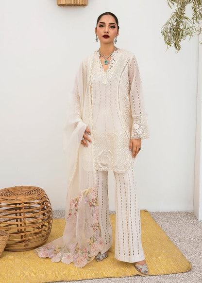 Saira Shakira Luxury Lawn Collection Heavy Embroidery Suit with Embroidered Trouser