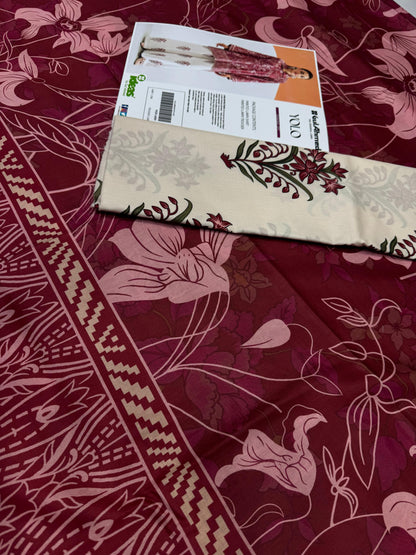 Gul Ahmad Co-ords Sets - Digital Printed Shirt & Trouser with Original Stamp