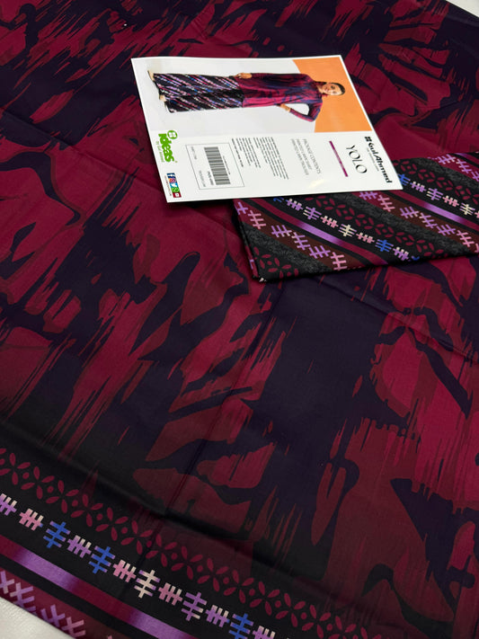 Gul Ahmad Co-ords Sets - Digital Printed Shirt & Trouser with Original Stamp