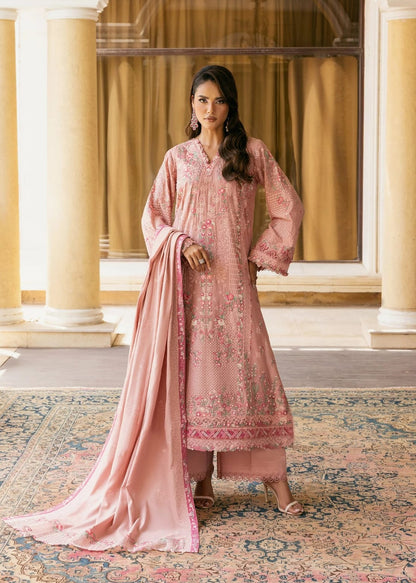 ELAF Luxury Lawn Heavy Embroidery Suit with Monark Dupatta