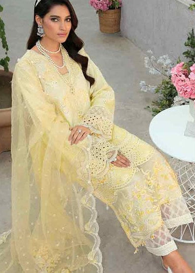ANAYA Luxury Chikankari & Sequence Embroidered Airjet Lawn Suit with Bamber Chiffon Dupatta