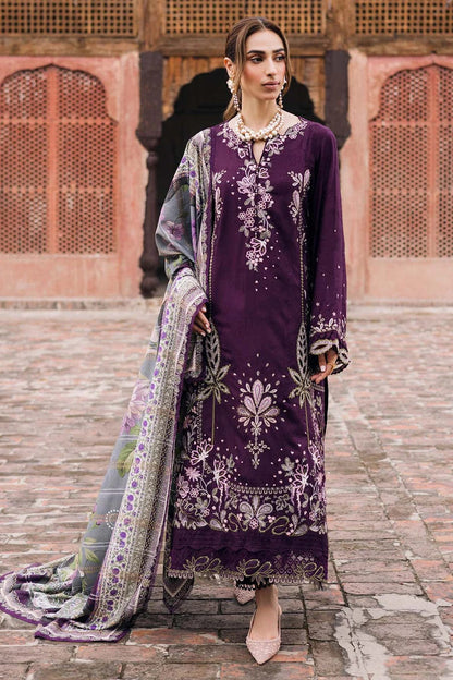 Nureh Heavy Chikankari Embroidered Airjet Lawn Suit with Bamber Chiffon Dupatta