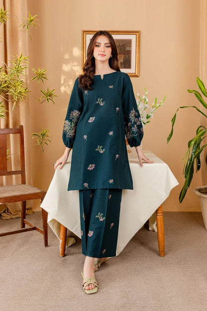 Batik Premium Embroidered Lawn 2 Piece Suit