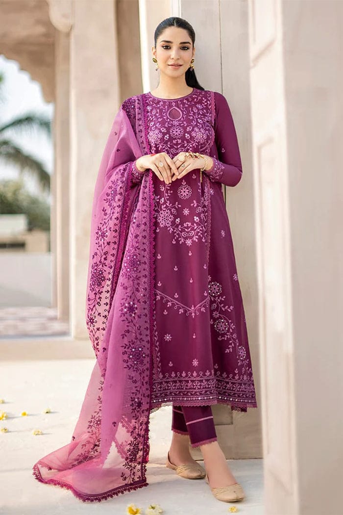 Cross Stitch Premium Chikankari Embroidered Airjet Lawn Suit
