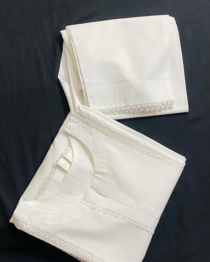 White 2Pcs Stitched Collection